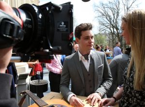 09-04-2016 SHOWBIZZ; DOUWE BOB TIJDENS PERSPRESENTATIE VAN EUROVISION IN HET VONDELPARK. 24 Landen-Deelnemers waren aanwezig en zouden in de Melkweg een concert geven.
foto: Albert den Iseger 