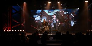 11-08-2019 SHOWBIZZ; HANS KLOK STILL GOING VERY STRONG IN LAS VEGAS. Vrijwel elke avond volle bak in het Excalibur theater. Hans en zijn team doen een show van 70 minuten en dan gaat iedereen met volle verbazing terug naar zijn slot machines in het immense grote Excalibur hotel, 4200 kamers en duizenden slot machines.
foto: Albert den Iseger