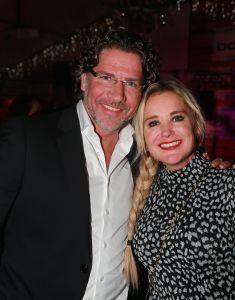 20-12-2017 SHOWBIZZ; SONJA BAKKER MET NIEUWE PARTNER BARRY OP KERSTFUIF VAN GERARD JOLING.
foto: Albert den Iseger