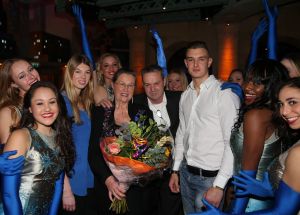 11-02-2017 SHOWBIZZ; LENIE BAMBERGEN DE WEDUWE VAN PIET BAMBERGEN VIERT 80 STE VERJAARDAG.
foto: Albert den Iseger