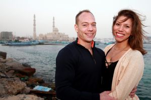 16-02-2017 SHOWBIZ; YURI VAN GELDER VERTELD NU ECHT ALLES. Yuri en zijn vriendin Katarina waren op vakantie in Egypte. Albert den Iseger en Frank Waals zochten hun op in bloedheet Hurghada. 
foto: Albert den Iseger