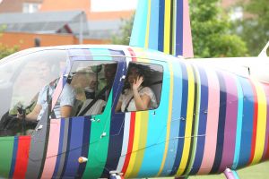 18-06-2016 SHOWBIZZ; BELLE PEREZ EN WOUTER VAN DER HORST OP WEG NAAR MARBELLA VOOR HUN HUWELIJKSREIS.
foto: Albert den iseger


