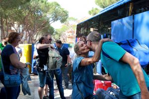 07-06-2018 SHOWBIZZ; FRANS BAUER OP VAKANTIE MET 200 UITBUNDIGE FANS.Dit jaar met 3 Van der VALK bussen naar Playa de Aro in Spanje.Een hele week feest met Frans als reisleider. Het was een echt feestje.
foto: Albert den Iseger