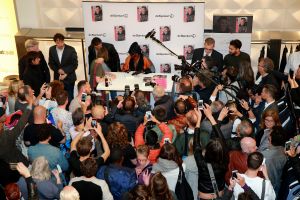 23-05-2016 SHOWBIZZ; GRACE JONES OP BEZOEK IN AMSTERDAM EN HEEFT ONTMOETING MET HANS KLOK.
Foto: Albert den Iseger