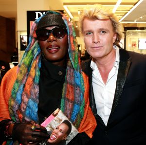 23-05-2016 SHOWBIZZ; GRACE JONES OP BEZOEK IN AMSTERDAM EN HEEFT ONTMOETING MET HANS KLOK.
Foto: Albert den Iseger