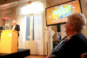 03-11-2015 SHOWBIZZ; ERICA TERPSTRA WAS GROTE BLIKVANGER OP MAX WINTERPRESENTATIE OP PELEIS SOESTDIJK. Na een lang revalidatie proces was zij terug bij al haar collega-s.
foto: Albert den Iseger