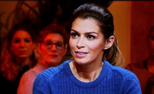 15-11-2015 SHOWBIZZ; SABIA BOULAHROUZ MET BUIKJE BIJ SBS 6.