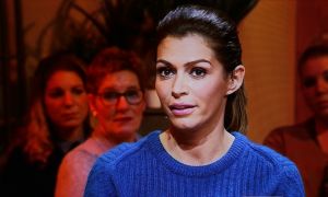 15-11-2015 SHOWBIZZ; SABIA BOULAHROUZ MET BUIKJE BIJ SBS 6.