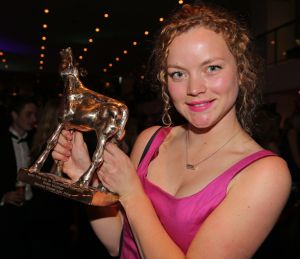 02-10-2015 SHOWBIZZ; GLUCKAUF WINT BESTE FIL OP NFF. De artfilm GLUCKAUF is vrijdagavond de grote winnaar geworden bij de uitreiking van de Gouden Kalveren op het Nederlands Filmfestival. foto: Albert den Iseger