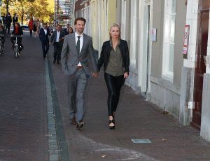 09-10-2016 SHOWBIZZ; PREMIERE VAN INDECENT PROPOSAL IN LEIDSE SCHOUWBURG. Met Matteo van der grijn-Roos van Erkel en Chris Tates. foto: Albert den Iseger