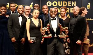 04-10-2019 SHOWBIZZ; GOUDEN KALVEREN GALA 2019.DE WINNAARS
Beste Korte Documentaire
De waarheid over mijn vader - Shamira Raphala

Beste Korte Film
KORT! - En Route - Marit Weerheijm

Beste Acteur Televisiedrama
Gijs Naber - Judas

Beste Actrice Televisiedrama
Rifka Lodeizen - Judas

Beste Televisiedrama
Zeven Kleine Criminelen - Rob Lcker

Beste Interactive
Die Fernweh Oper - Daniel Ernst

Beste Sound Design
Alex Booy en Huibert Boon - My Foolish Heart

Beste Muziek
Rutger Reinders - Dirty God

Beste Camera
Jasper Wolf - Niemand in de Stad

Beste Montage
Menno Boerema - Het wonder van Le Petit Prince

Beste Lange Documentaire
Living the Light - Robby Mller - Claire Pijman

Beste Production Design
Kurt Loyens - Baantjer het Begin

Beste Mannelijke Bijrol
Thomas Hppener - De Libi

Beste Vrouwelijke Bijrol
Julia Akkermans - Niemand in de Stad

Beste Acteur
Marcel Musters - God Only Knows

Beste Actrice
Melody Klaver - Rafal

Beste Scenario
Jeroen Scholten van Aschat en Shady El-Hamus - De Libi

Beste Regie
Sacha Polak - Dirty God

Beste Film
Dirty God - Marleen Slot voor Viking Film

Winnaar Gouden Kalf van het Publiek
Het Abraham Tuschinski Fonds Gouden Kalf van het Publiek is namens het stemmende publiek uitgereikt aan de film Bon Bini Holland 2 van producenten Maarten Swart van Kaap Holland Film, Sander Emmering, Nelsje Musch-Elzinga voor Warner Bros. ITVP. Aan het Abraham Tuschinski Fonds Gouden Kalf van het Publiek is tevens een geldprijs van 30.000 verbonden voor de producent, te besteden aan een nieuwe Nederlandse filmproductie. Deze prijs werd voor het vijfde jaar oprij beschikbaar gesteld door het Abraham Tuschinski Fonds.
Foto: Albert den Iseger